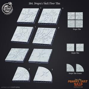 Dragon's Vault Tiles (Pre-Supported)