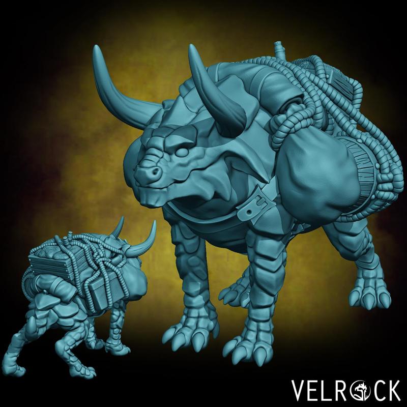 Dragon Ox with Supplies (PRESUPPORTED)