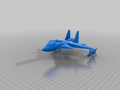 Jet with missile 