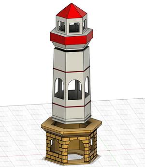 lighthouse made for aquarium