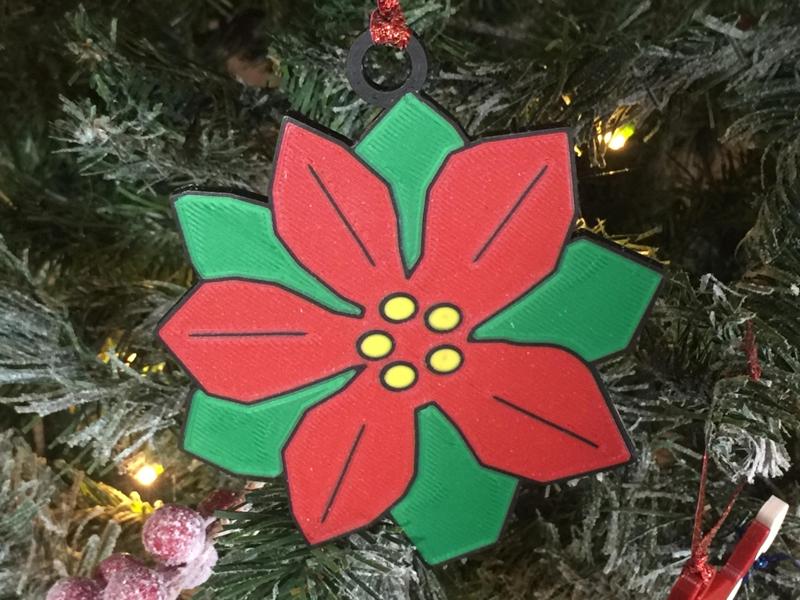 Poinsettia Ornament -A'ishah