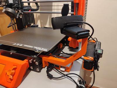 Prusa mk3/s & mk4/s larger camera mount with clips