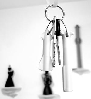 key chain SpaceX Starship booster + superheavy 