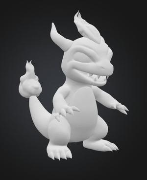 ai made demon charmander