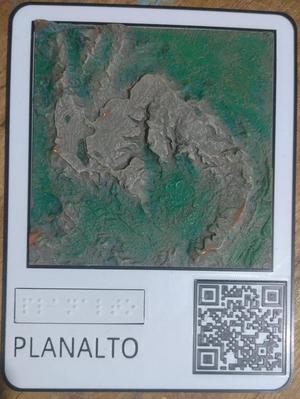 Placa e Maquete Tátil - Planalto