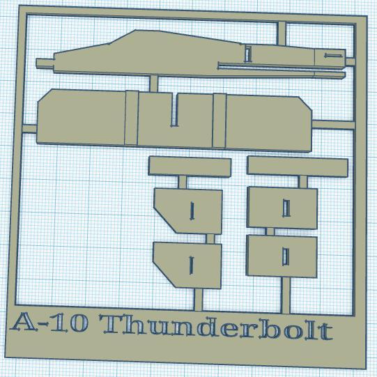 fairchild republic A-10 thunderbolt Sprue kit