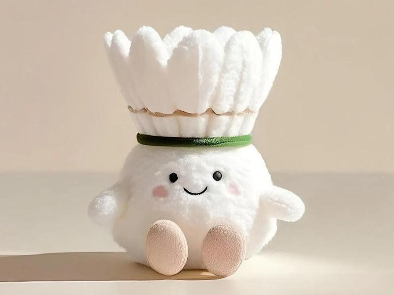 Adorable Badminton Shuttlecock Mascot Keychain - One-Piece Print, No Supports