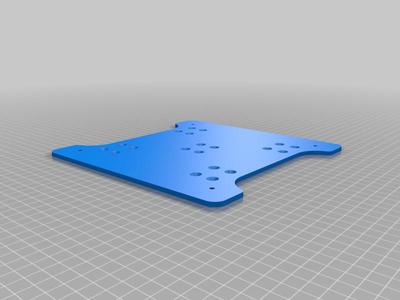 Custom Bracket to Mount Ender 3 / Ender-3 V2 / Ender-3 Pro / CR20 / CR-20 heated bed on Linear Rails with a lead screw arrangement
