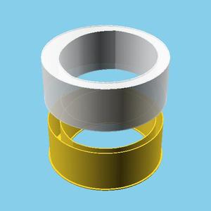 Moon (in circle) phase 12, nestable box (v1)
