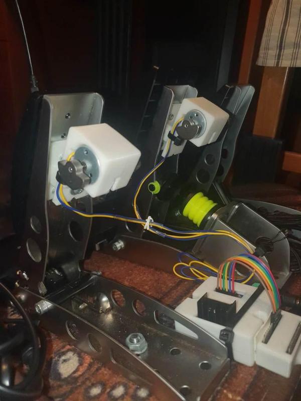 Fanatec CSL Pedal Rumble Motor Base support / mount