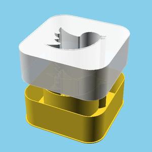 Square Twitter logo, nestable box (v1)