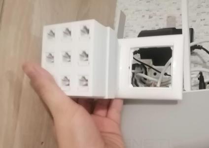 RJ 45 socket 9 ports
