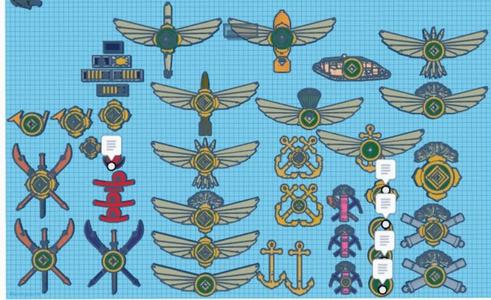 Avatar Earth Kingdom Unit Badges