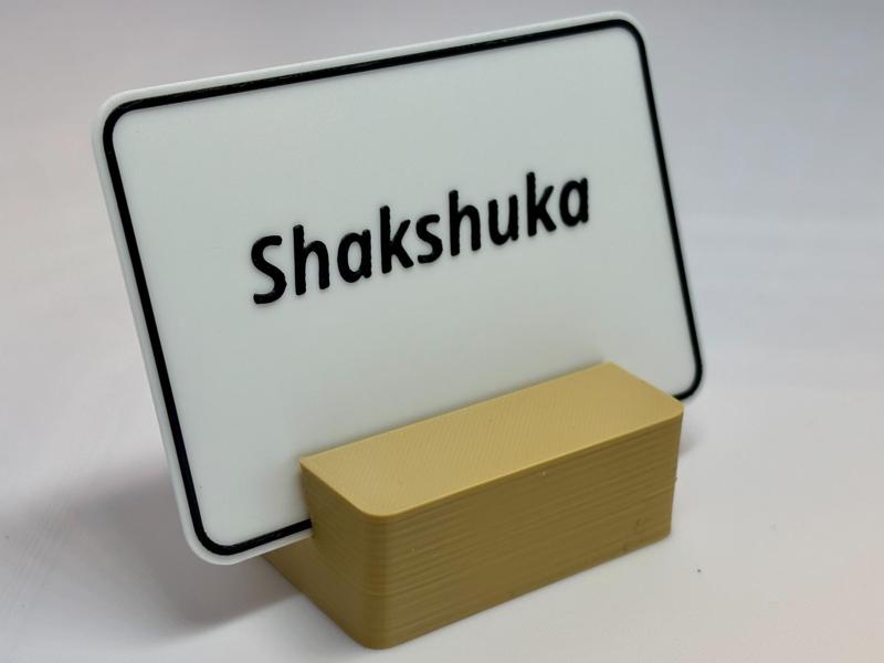 Sign Holder - for Buffet Labels or Table Nametags