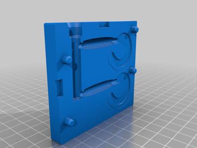 2" twister fishing lure mold