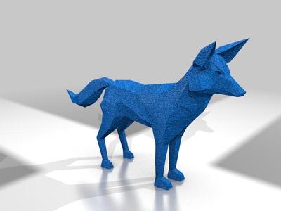 Standing Fox (Low Poly)