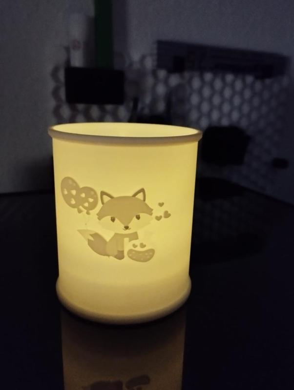 Lithophane Love and sweet Fox