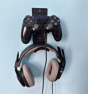 Holder For Gaming Headset And Joystick