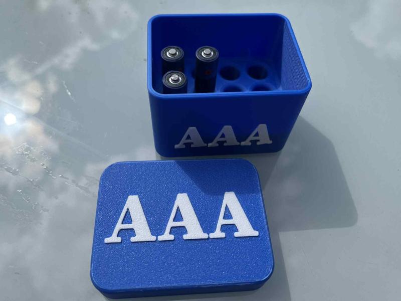 Storage, tray for AAA batteries