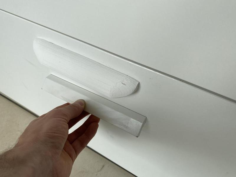 Ikea Brimnes bed drawer smooth handle
