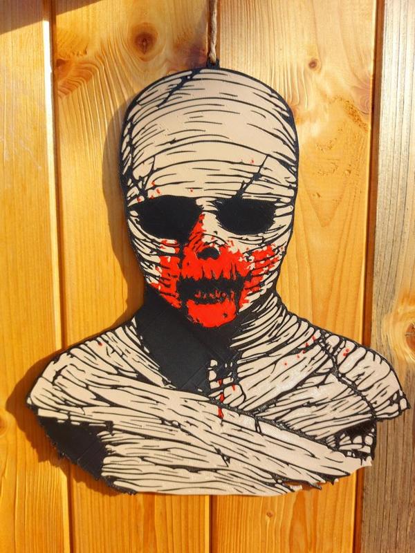 Halloween scary Mummy window decoration
