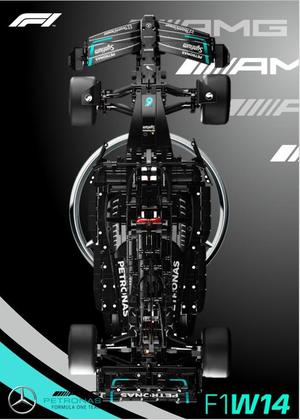 Lego 42171 Mercedes W14 Wall Mount