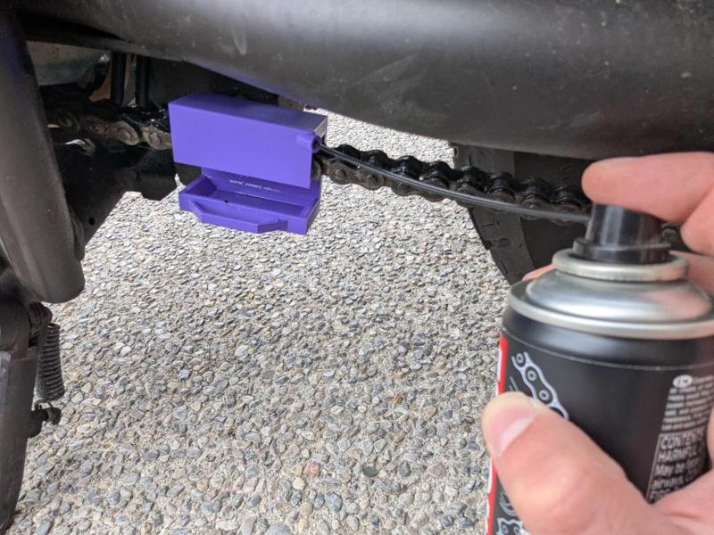 Motorcycle Chain Lubrication Tool