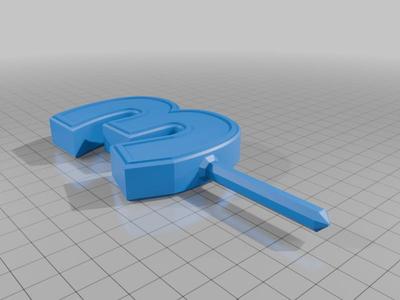 3rd Birthday Cake Topper