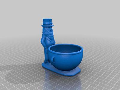 Leprechaun with pot of gold candy dish 