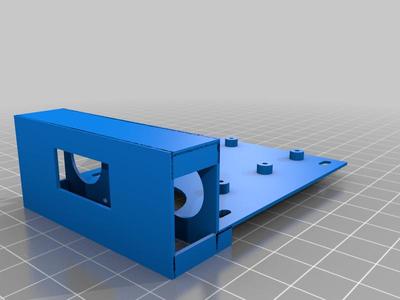 Mounting plate for D1 mini and OLED display into recknex Raspberry Pi Rackmount Kit