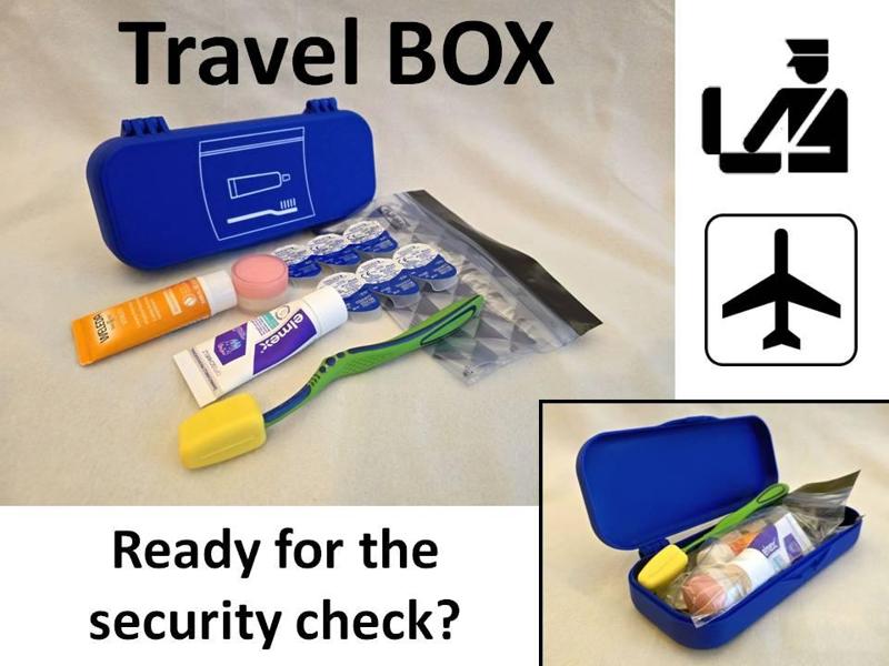 Travel BOX - For your toiletries in a plastic bag