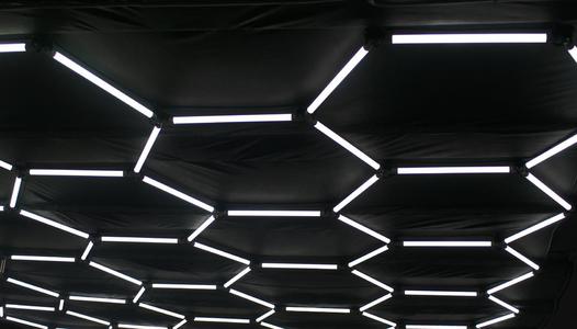 Hexagon lights garage