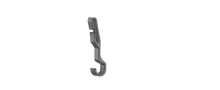 Hardhat back strip clip