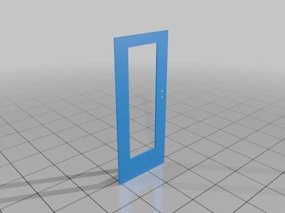 French full window panel 1:48 door