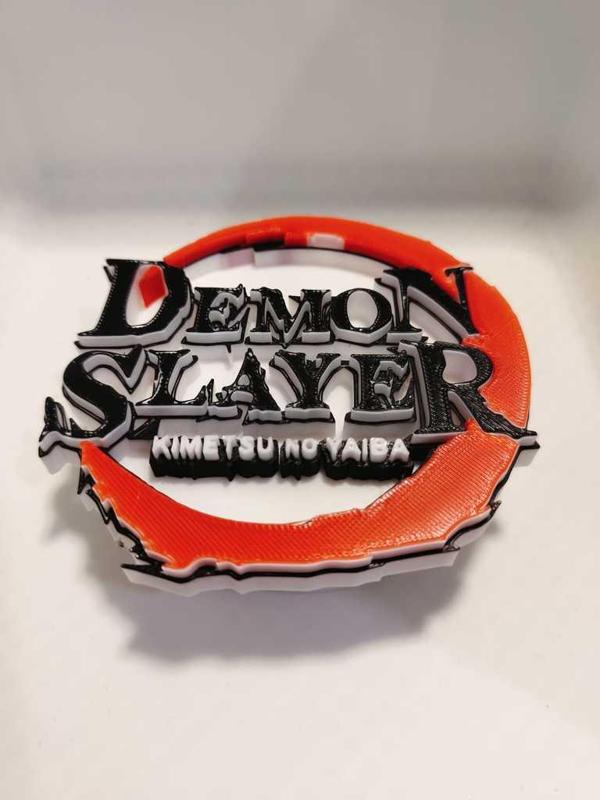 Demon slayer relief logo
