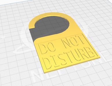 Do Not Disturb Door Handle Sign