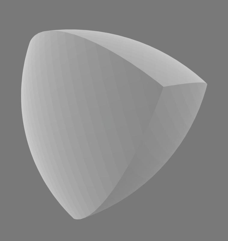 Reuleau solid - Solid of constant diameter