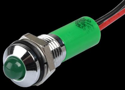 DIN rail adapter for indicator led