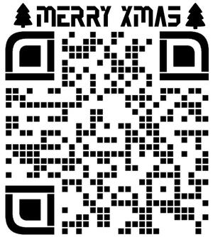All I Want For Christmas Is You QR code stencil