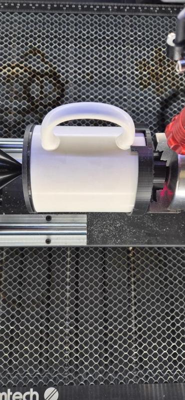 Drehevorrichtung für Dreheachse um Becher zu graviren CO2 Laser