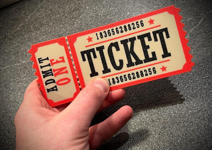 Flexible Retro Cinema Ticket