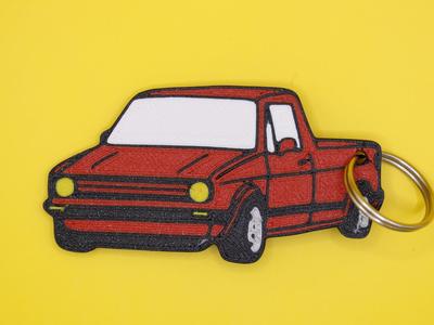 Car keychain VW golf 1 caddy