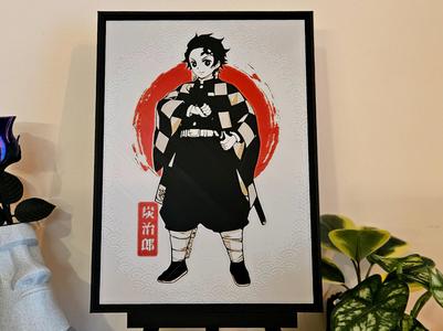 Tanjiro Kamado - Demon Slayer (HueForge)