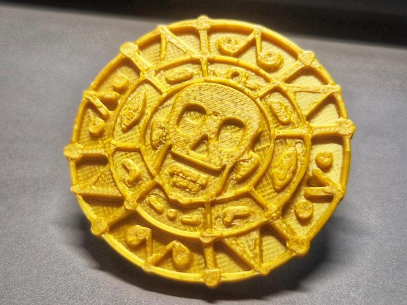 Gold Aztec Medallion