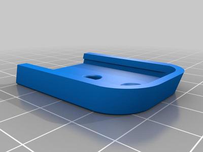 Airsoft Glock 17 Gen 4 Green gas bottom plate