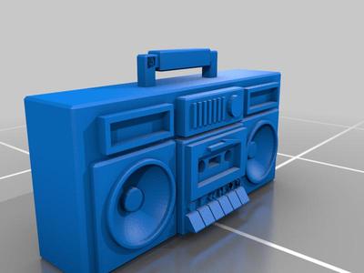 Retro Boombox Cassette Player Tape Deck