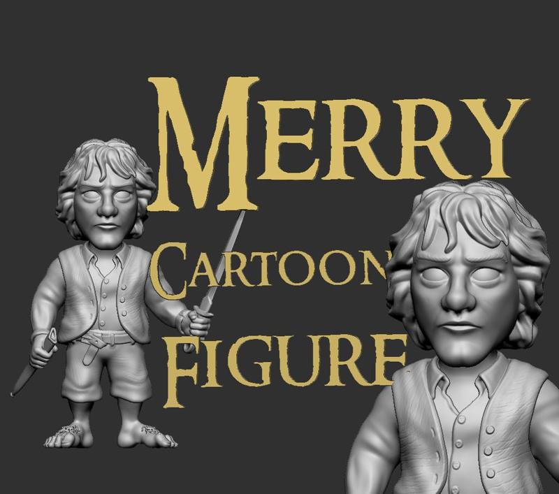 Merry from Lord of the Rings -Cartoon Figure