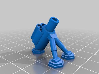 simple light rotary mortar