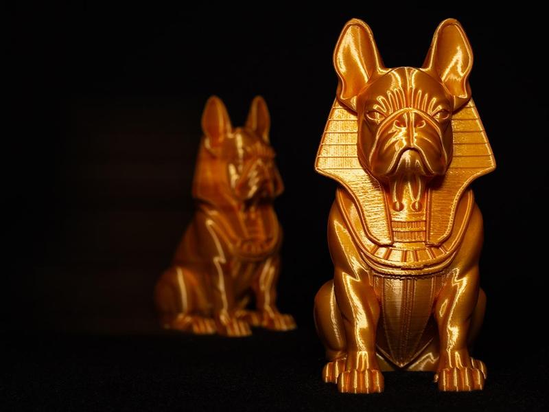French Bulldog Bully as Pharaoh Figure