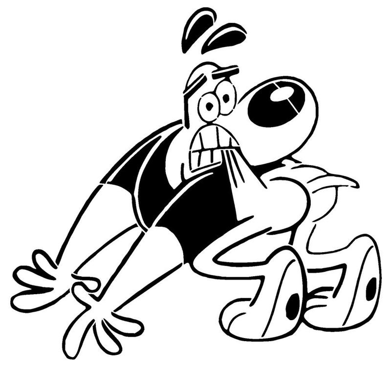 Dudley Donald Puppy stencil